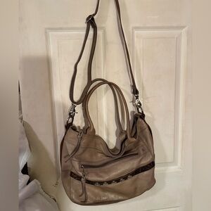 Elegant Taupe Crossbody Bag